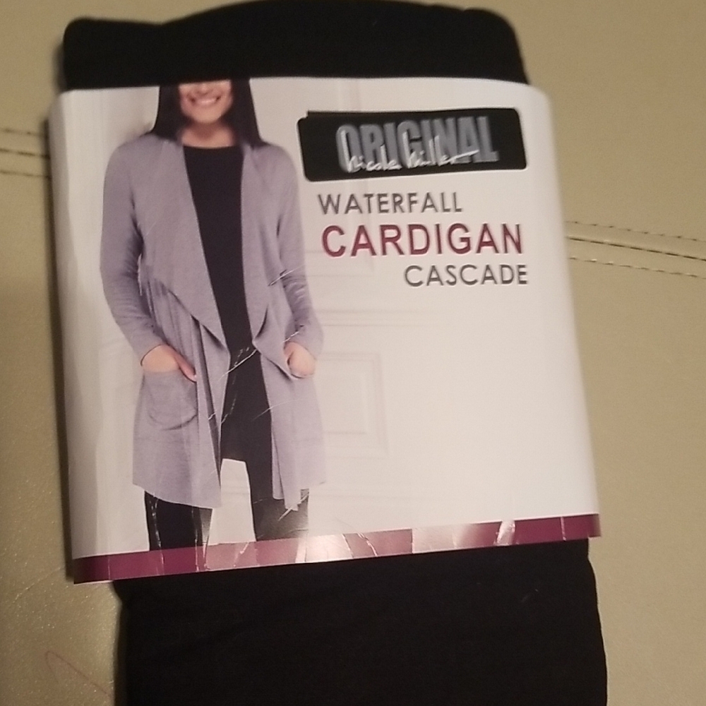 Waterfall Cardigan - Black